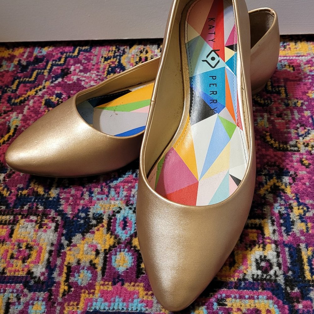 Rose Gold Ballet Flats